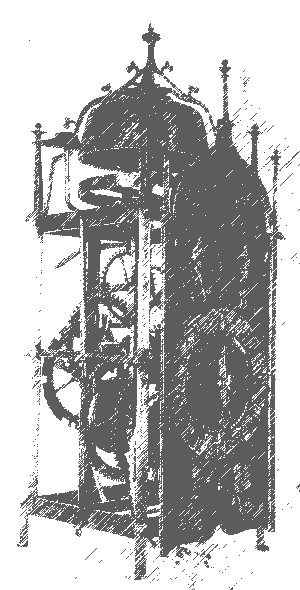 Eisenuhr Gotik Eisenräder Uhr