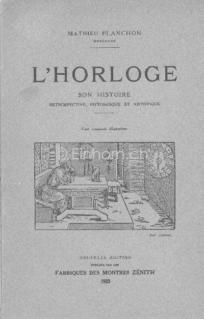 Mathieu Planchon L' horloge son histoire