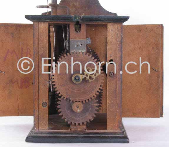 Berner Holzräderuhr Zeigerwerk